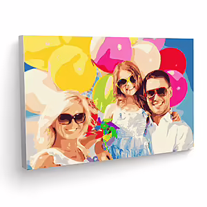 Custom Paint by Numbers 28x20 - FRAME - custom paint-by-numbers, paint-by-numbers kit, paint your photo, personalized paint-by-numbers Paint by numbers from photo - Paint it, Hang it!