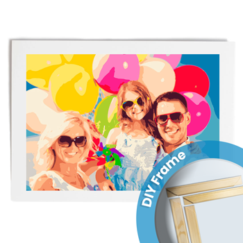 Pintura por números 70x50-MARCO DIY