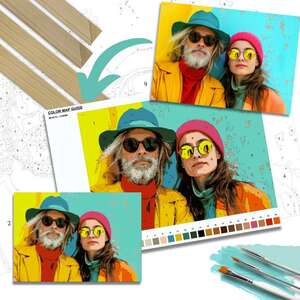 Tu foto como kit de pintura por números - ¡Píntala, cuélgala!
