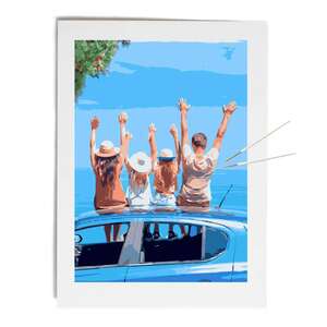 Paint by numbers 20x14 - DIY FRAME  - 20 x 14 in