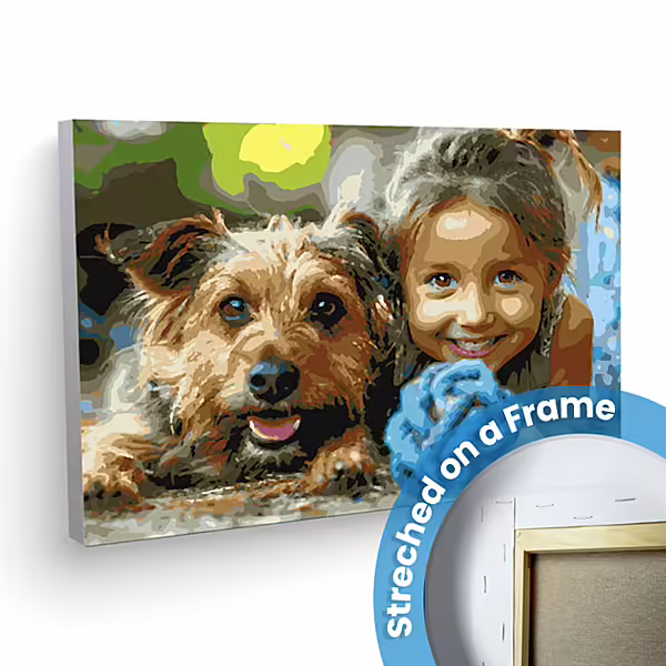 Schilderen op nummer 35x50-Frame