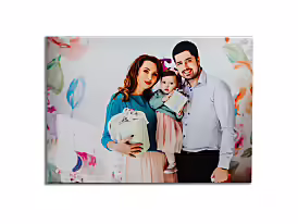 anniversary gift with custom family photo on canvas